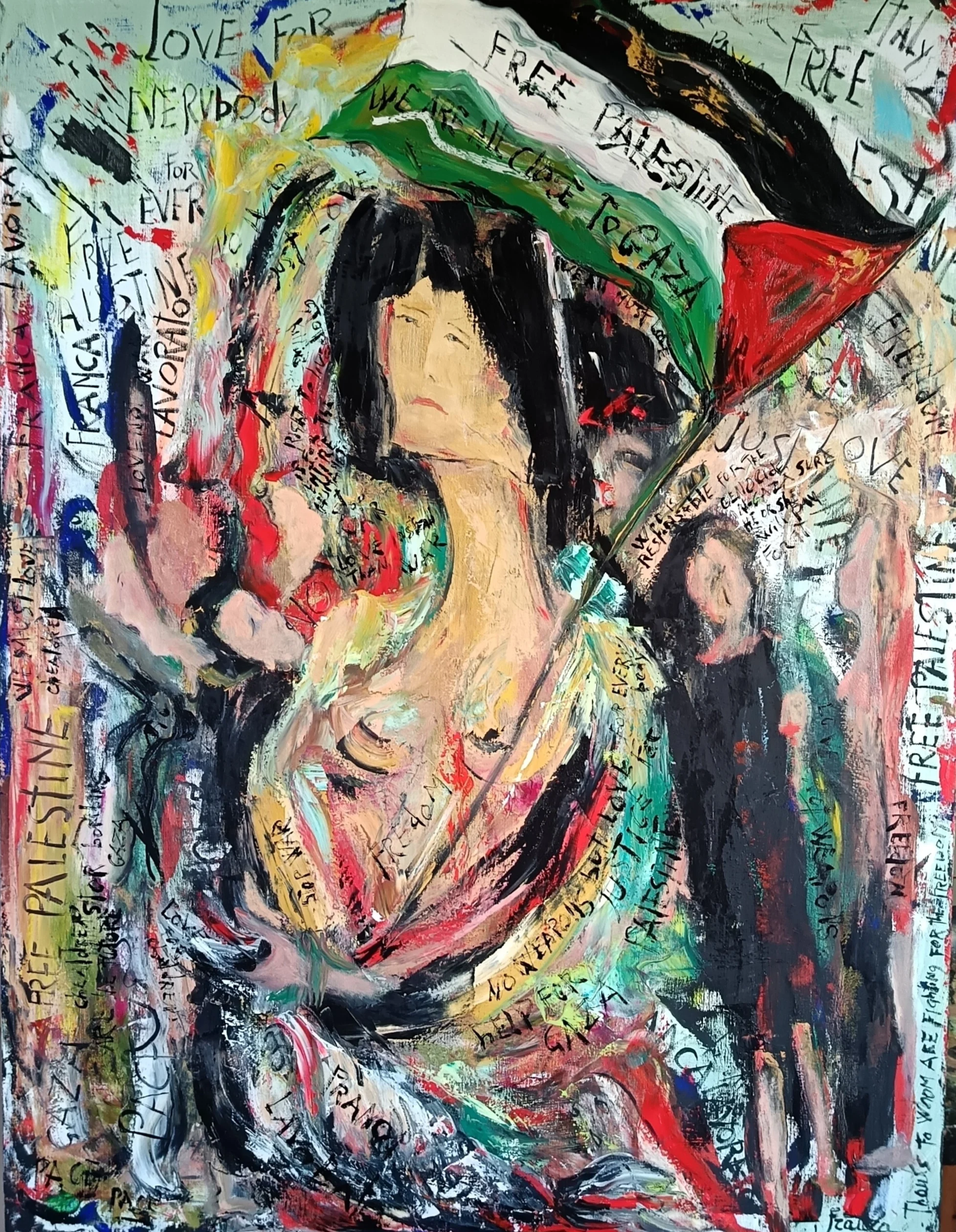 Calvario donna, opera di Franca Lavorato