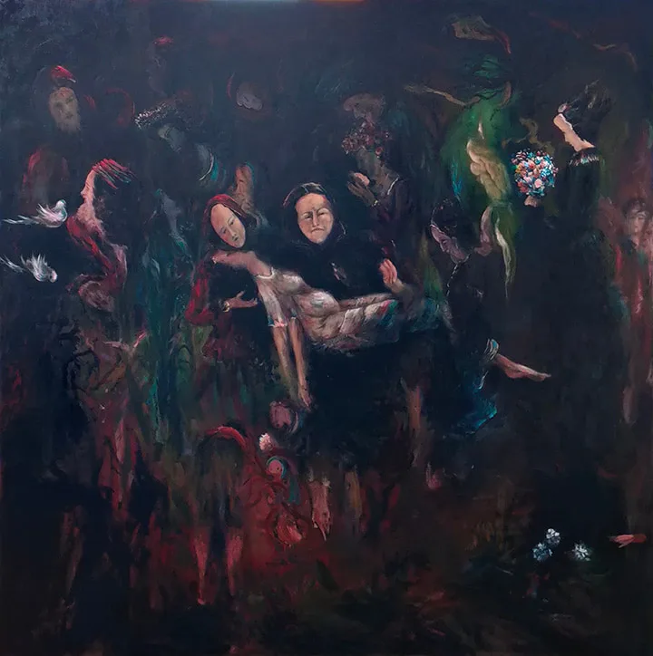 Dal sacrificio la rinascita, 2019, opera di Franca Lavorato
