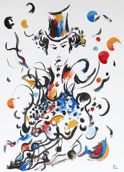 Il giocoliere, work by Franca Lavorato