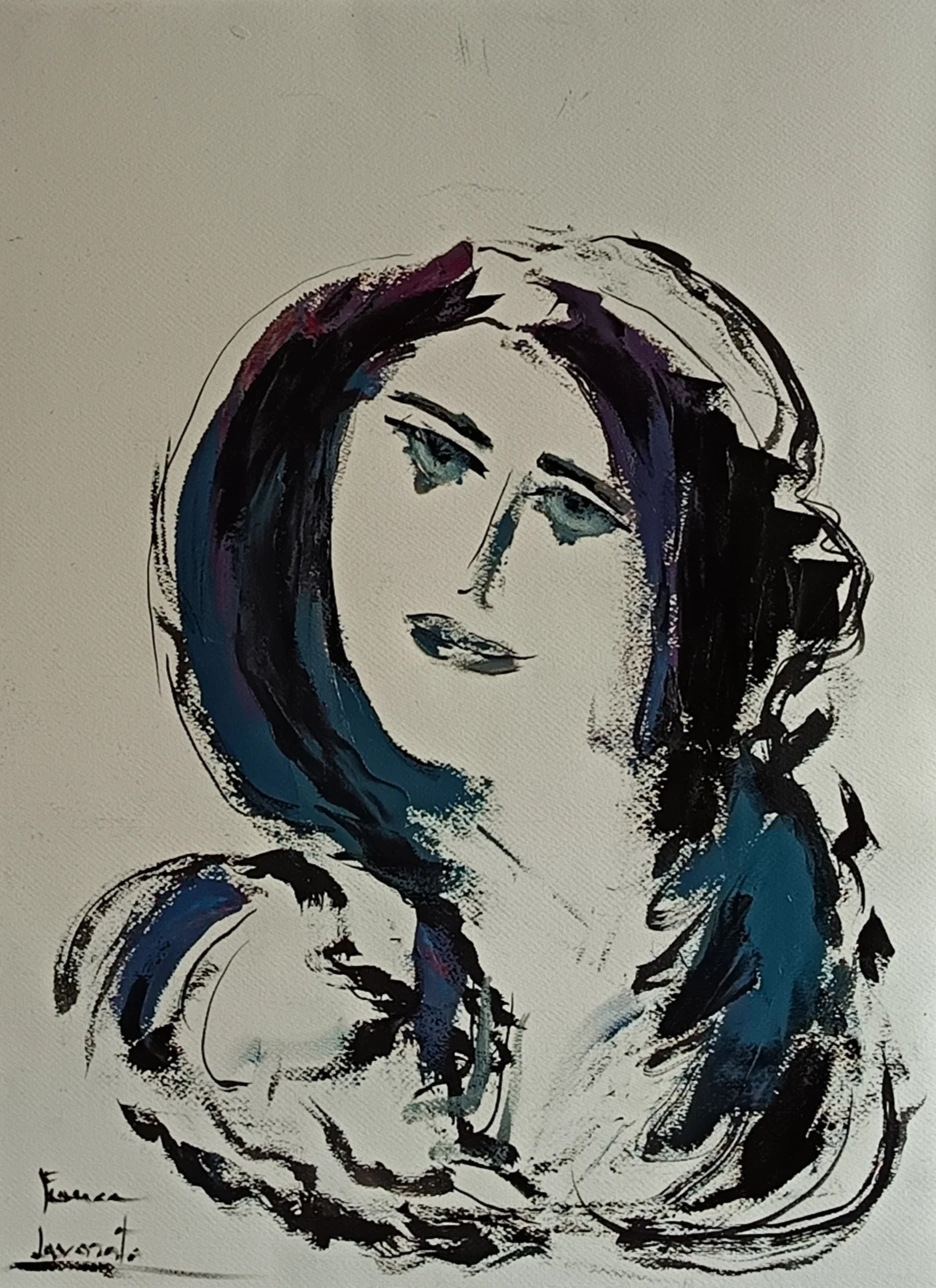 La Dama blu, opera di Franca Lavorato