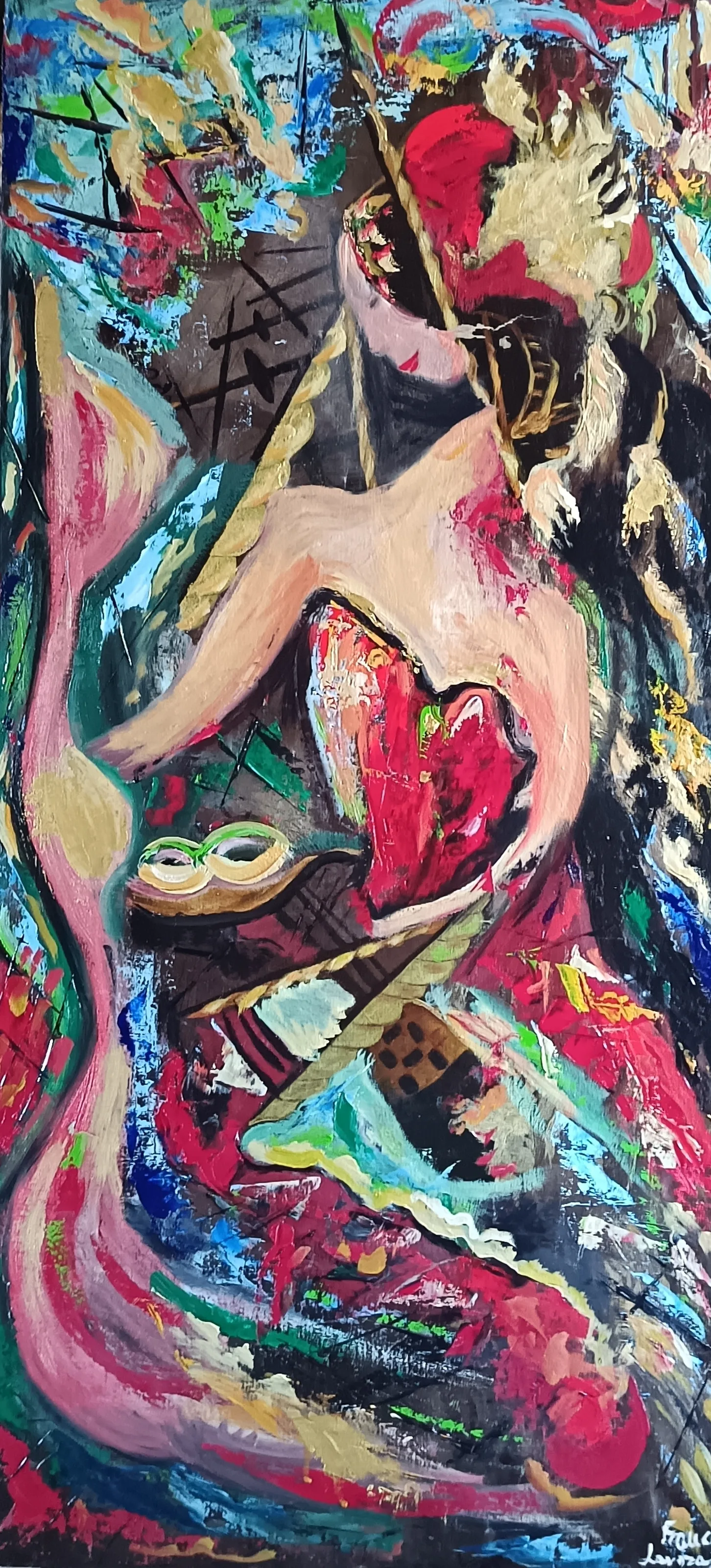 Linfa Vitale, Olio su multistrato, opera di Franca Lavorato